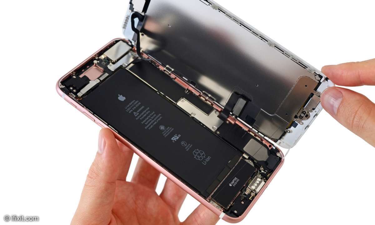 iPhone zerlegt innen innenteil bauteile
