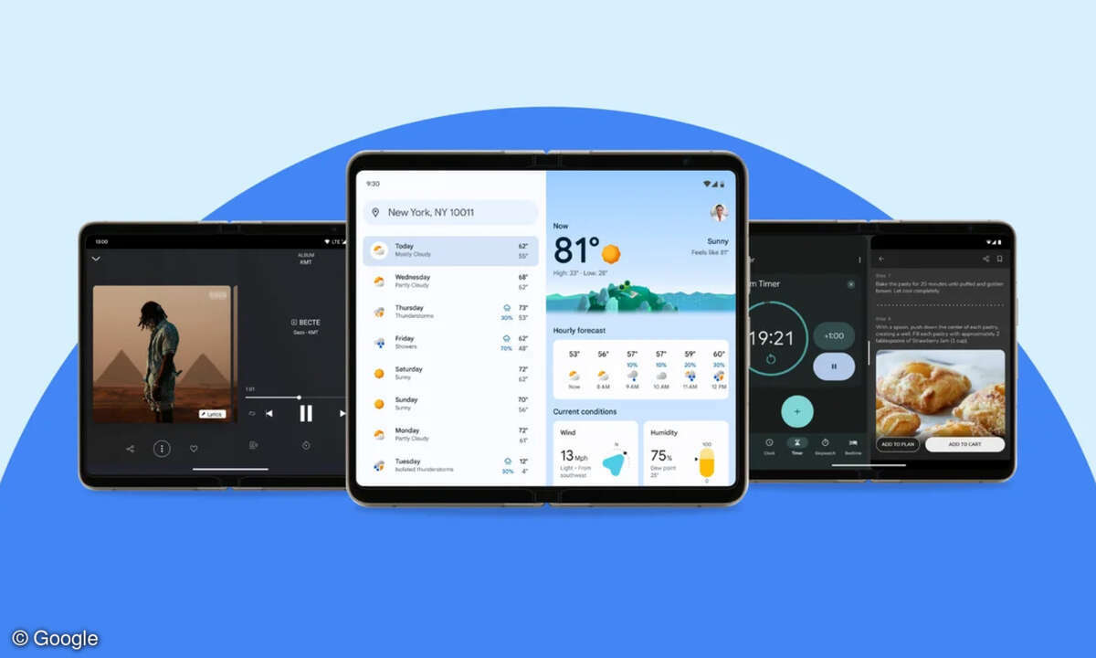 Optimierte Google-Apps für Foldables