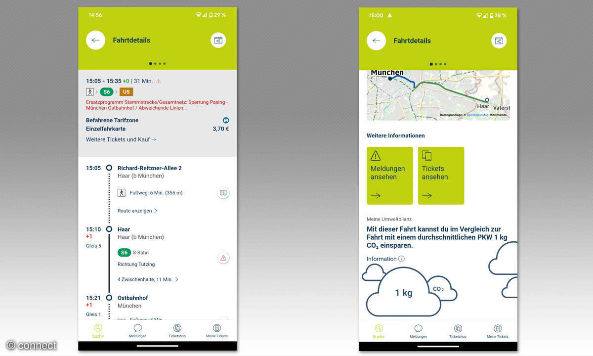 ÖPNV München: MVV App - Screenshots