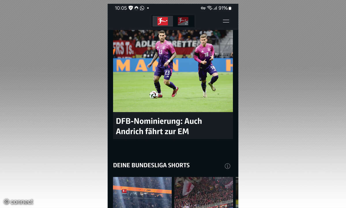 Apps für Fußballfans: Bundesliga Offizielle App