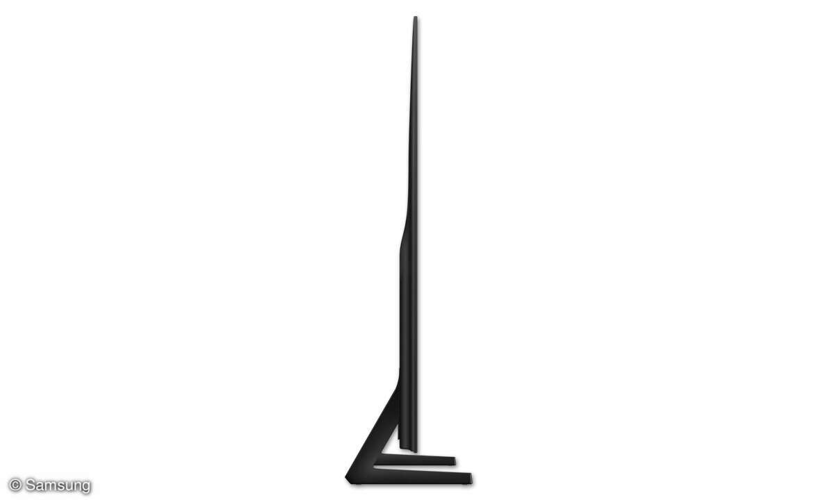 Samsung GQ55S85D im Test: TV Seitenansicht