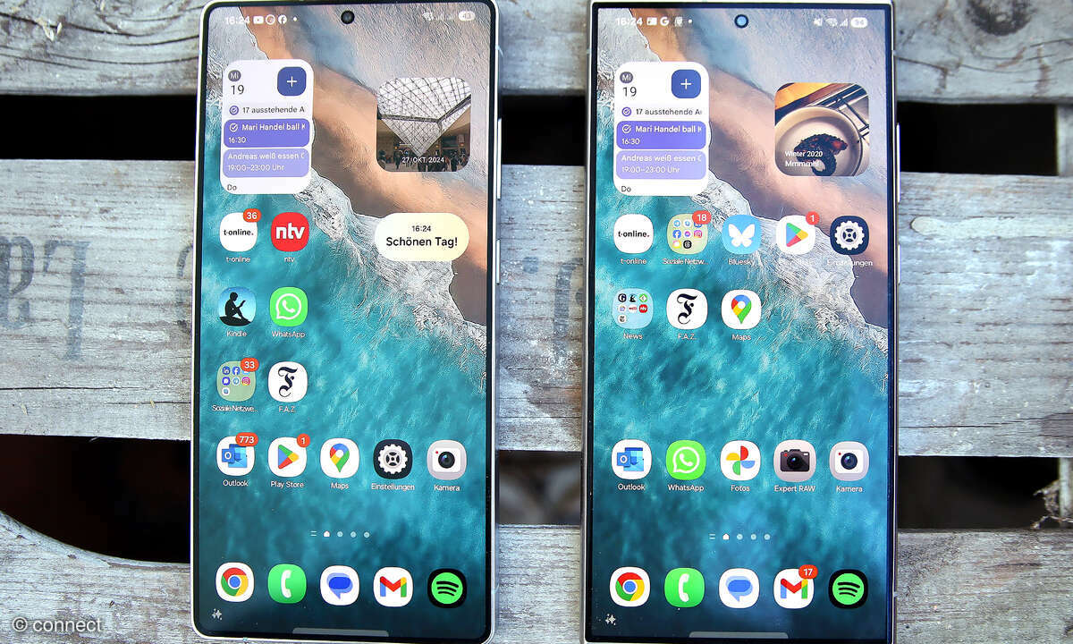 Samsung Galaxy S24 Ultra versus S25 Ultra Teaser Vergleichstest