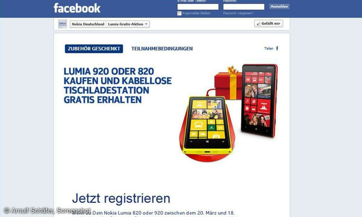 Nokia,Facebook-Aktion,Zubehör geschenkt
